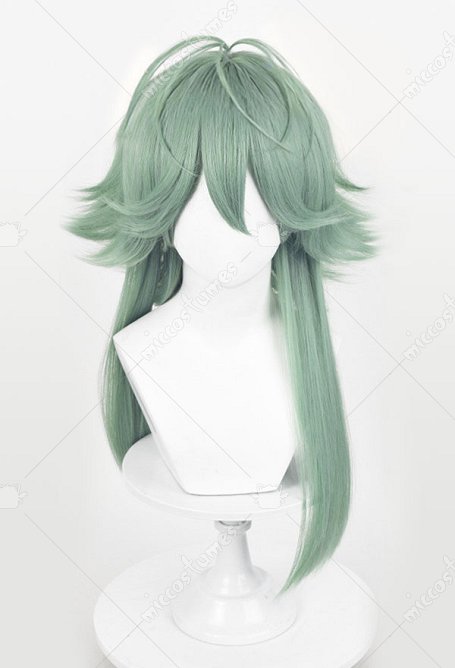 LOL Ezreal Cosplay Perücke kurze lange gerade grüne Perücke