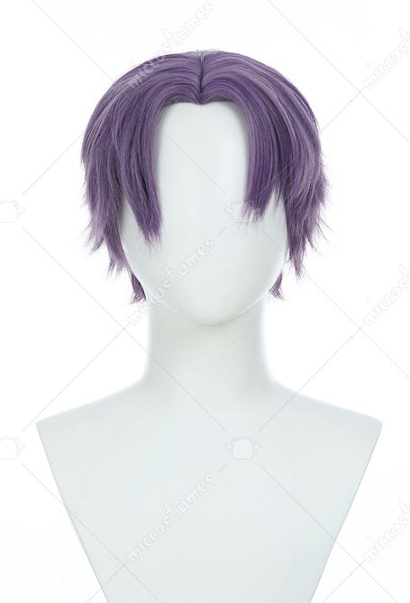 Love and deepspace Rafayel Perruque Cosplay Perruque courte violette