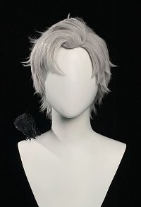 Love and deepspace Sylus Cosplay Wig Short White Wig
