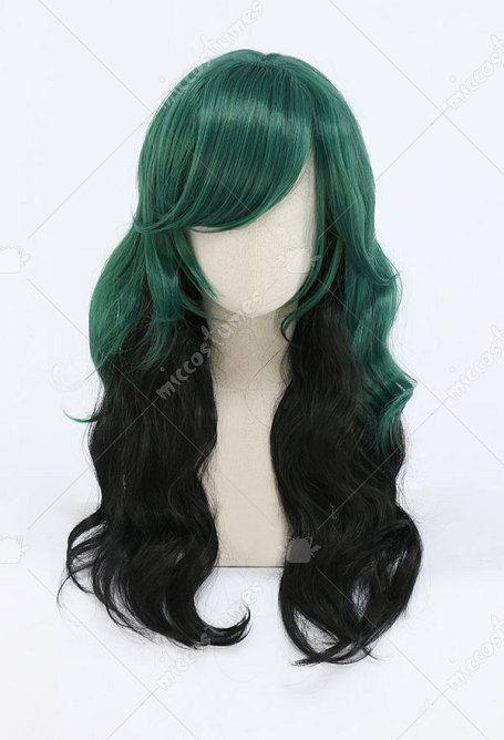 MHA Perruque de Cosplay Izuku Midoriya Deku Version Féminine