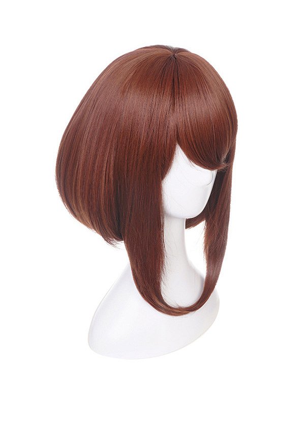 MHA Ochako Uraraka Maroon Cosplay Wig