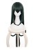 MHA Tsuyu Asui Larga Peluca de Cosplay Verde Oscuro
