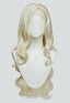 MH Wilds‌ Gemma Cosplay Lace Front Wig White Blonde Long Curly Wig
