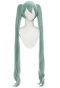 Vocal Cosplay Perücke lange gerade hellgrüne Kawaii Perücke