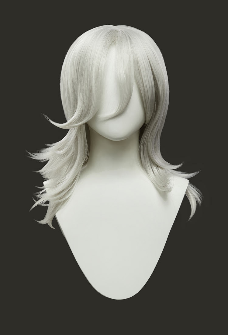 Rival Girl Sue Storm Cosplay Peluca Gris Plateada Peluca Larga