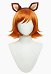 Rival Girl Perruque Cosplay Doreen Perruque courte aux cheveux roux