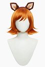 Rival Girl Doreen Peluca Cosplay Peluca de Pelo Pelirrojo Corto