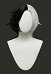 Rival Girl Luna Snow Cosplay Wig Black White Short Wig