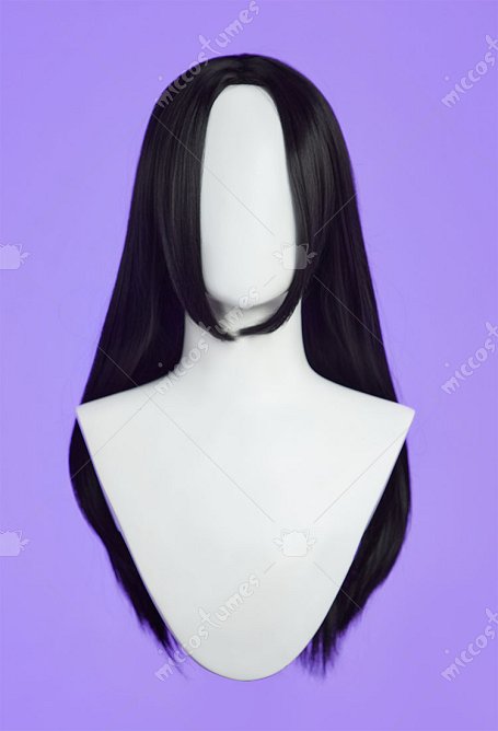 Rival Girl Ninja Girl Cosplay Wig Black Princess Cut Long Straight Wig