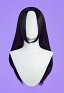 Rival Girl Ninja Girl Cosplay Peluca Negra Corte Princesa Peluca Larga Lisa