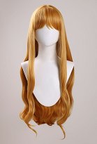 Perruque de Cosplay Classique de Sword Girl Héroïne Rivale Blond Foncé