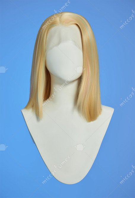 Marvel Rivals White Queen Cosplay Peluca de encaje rubia
