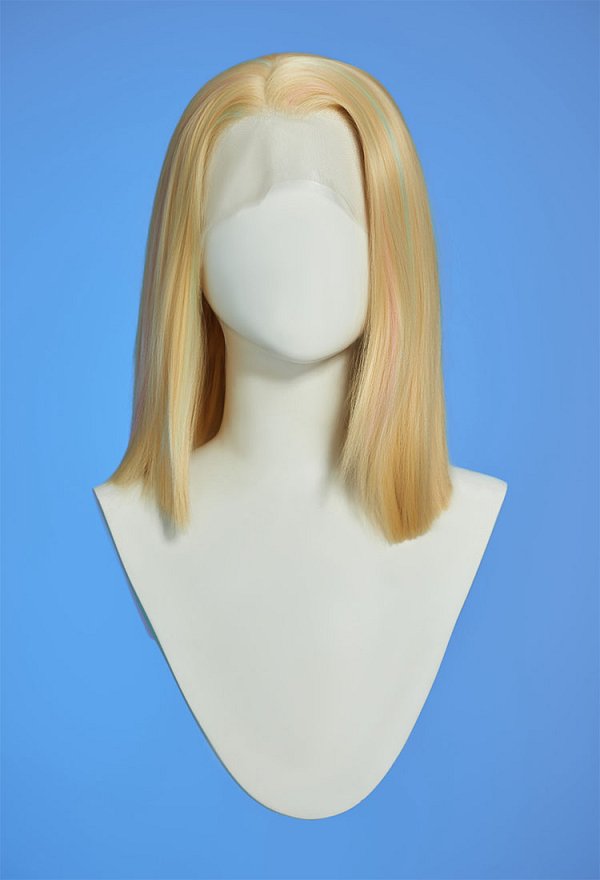 Marvel Rivals White Queen Cosplay Peluca de encaje rubia