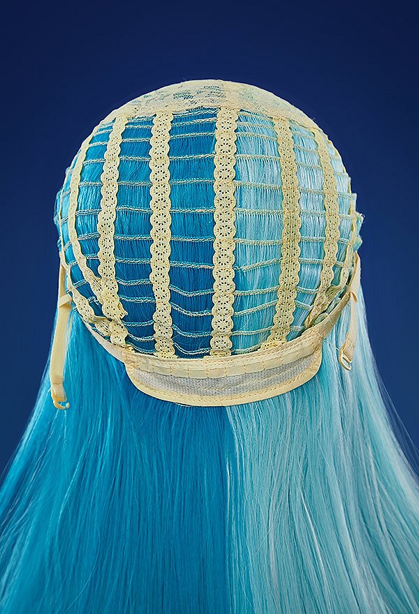 Rival Girl Luna Snow Cool Summer Skin Cosplay Perücke Blaue Farbblock Perücke