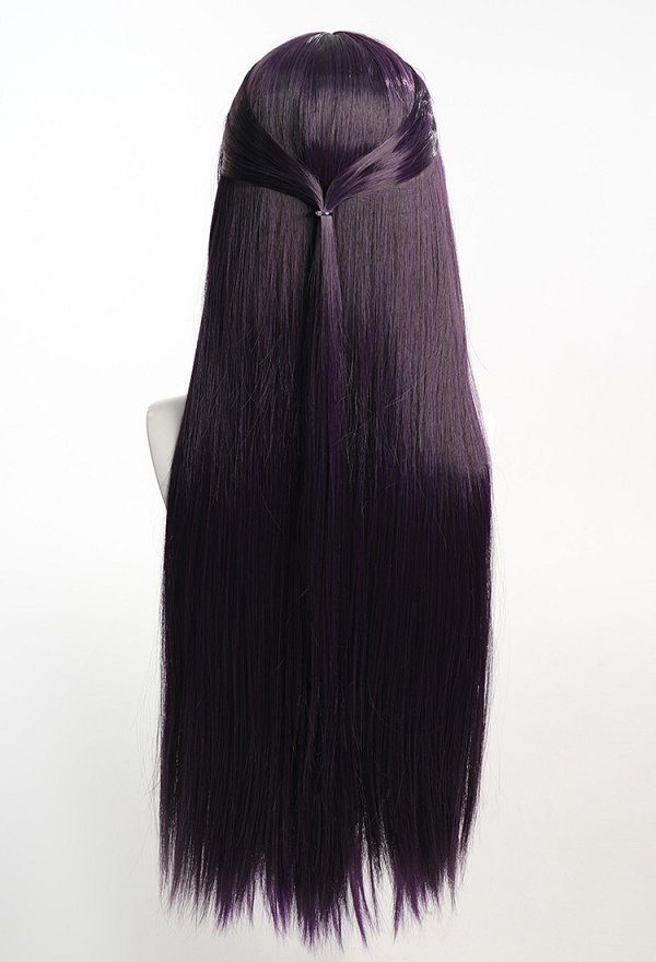 Goddess of Victory: Nikke Mihara Cosplay Wig Long Straight Black Purple Wig