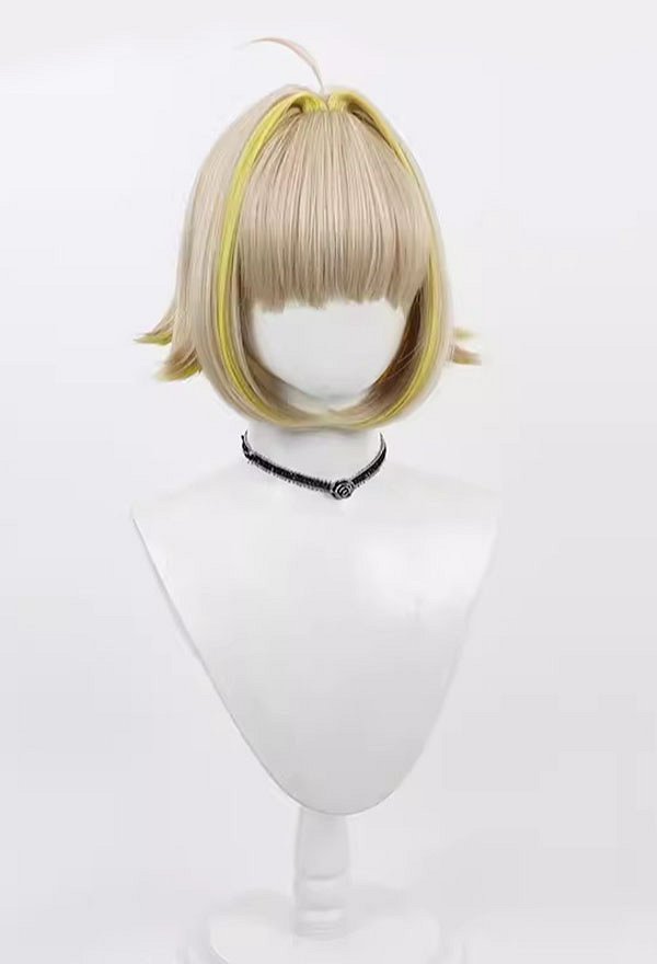 Goddess of Victory: Nikke Elegg Cosplay Perücke Goldene kurze Perücke