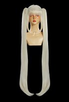 Diosa de la Victoria Peluca de cosplay Nikke Blanc Peluca beige con doble coleta larga Diosa de la Victoria Peluca de cosplay Nikke Blanc Peluca beige con doble coleta larga
