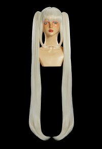 Goddess of Victory: Nikke Blanc Cosplay Wig Beige Long Double Ponytail Wig