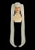 Diosa de la Victoria Peluca de cosplay Nikke Blanc Peluca beige con doble coleta larga
