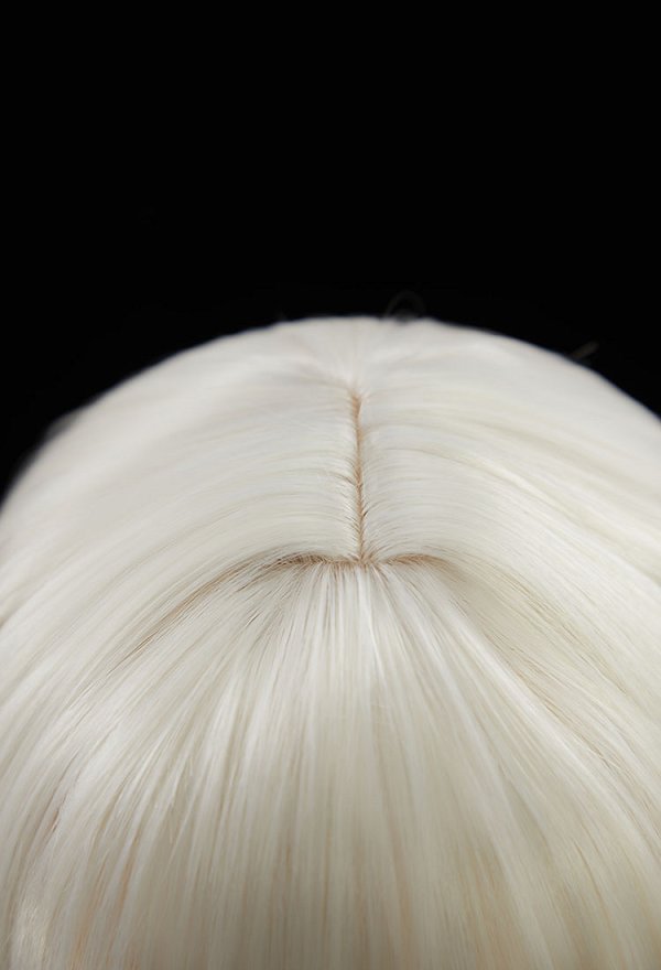 Diosa de la Victoria Peluca de cosplay Nikke Blanc Peluca beige con doble coleta larga