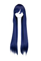 Ninja Hinata Cosplay Peluca azul oscuro larga y lisa