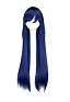 Ninja Hinata Cosplay Peluca azul oscuro larga y lisa