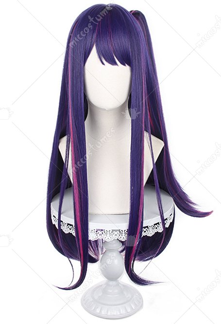 Oshi no Ko Hoshino Ai Cosplay Wig Purple Straight Wig