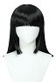 OP Nico Robin Peluca Cosplay Peluca Larga Recta Negra con Flequillo