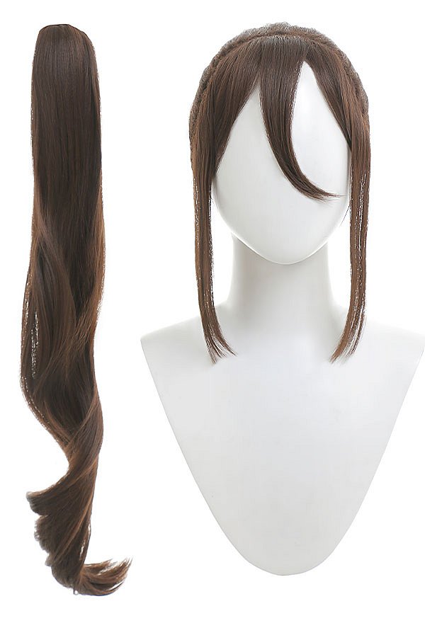 Octopath Traveler Perruque de Cosplay Primrose Azelhart Wig Longue Blouclée