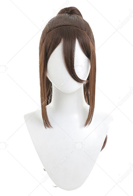 Octopath Traveler Perruque de Cosplay Primrose Azelhart Wig Longue Blouclée