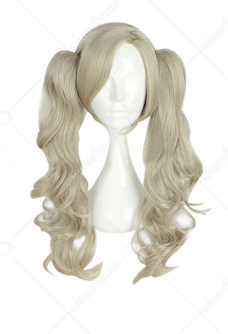 P5 Ann Takamaki Doppel Pferdeschwanz Cosplay Perücke
