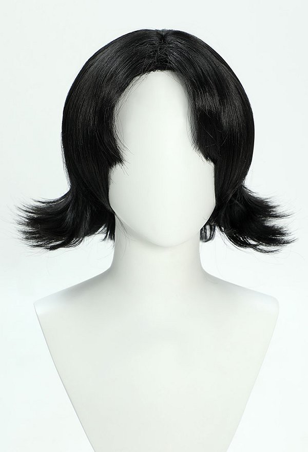 Perfect Blue Mima Cosplay Perruque Courte Perruque Noire