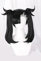 PM Schwert und Schild Marnie Schwarz Haarklammer Cosplay Perücke PM Schwert und Schild Marnie Schwarz Haarklammer Cosplay Perücke