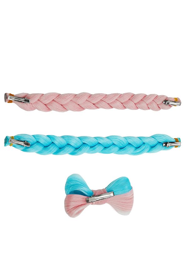 PM Iono Cosplay Perücke Pink Blau Perücke