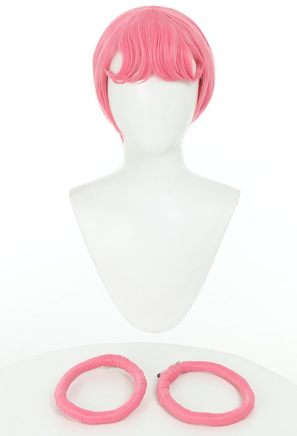 PM Nurse Style Joy Cosplay Wig Long Pink Wig
