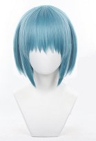 Miki Sayaka Disfraz de Cosplay Peluca Corta y Recta de Color Azul Claro para Cosplay del Personaje Miki Sayaka de Puella Magi Madoka Magica Miki Sayaka Disfraz de Cosplay Peluca Corta y Recta de Color Azul Claro para Cosplay del Personaje Miki Sayaka de Puella Magi Madoka Magica