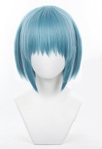 PMMM Magi Magica Miki Sayaka Cosplay Perücke kurze gerade hellblaue Perücke