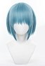 PMMM Magi Magica Miki Sayaka Cosplay Wig Short Straight Light Blue Wig