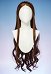 The Princess and the Pauper Erika Cosplay Wig Brown 27.56-inch Long Curly Lace Wig
