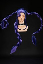 Playtime Lily Cosplay Wig Purple-Blue Long Braided Wig Playtime Lily Cosplay Wig Purple-Blue Long Braided Wig