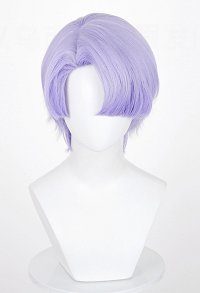 Panty Stocking Polyester Cosplay Perruque courte violet clair