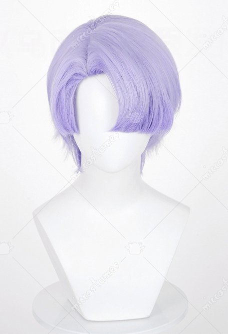 Panty Stocking Polyester Cosplay Perruque courte violet clair