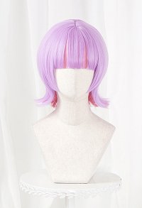 Panty Stocking Polyurethane Cosplay Wig Light Purple Short Wig