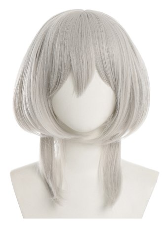 Azur Lane Washinton Bunny Figure Cosplay Wig Short Silver Wig