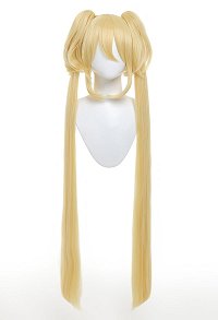 Shugo Chara Hoshina Utau Long Double Ponytail Golen Cosplay Wig