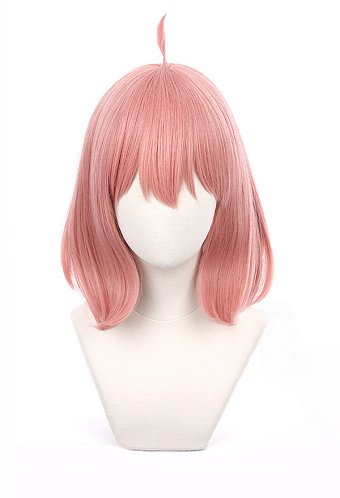 SPY×FAMILY Perruque de Cosplay Anya Mi-longs Rose