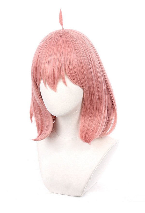 SPY×FAMILY Perruque de Cosplay Anya Mi-longs Rose