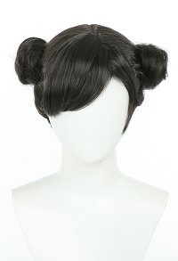 SF Chun-Li Cosplay Wig Short Dark Brown Wig