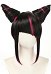 SF 6 Perücke Cosplay Juri Schwarz Pink Cosplay Perücke