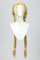 SF 5 Cammy Perücke Goldener Zopf Cosplay Perücke